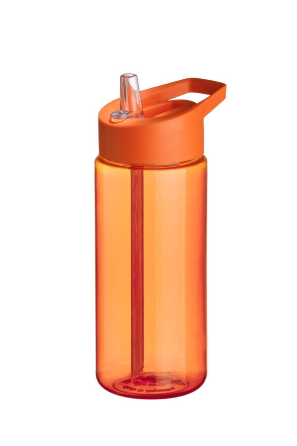Botella Deportiva Recta Naranja Pack x 10 Unid