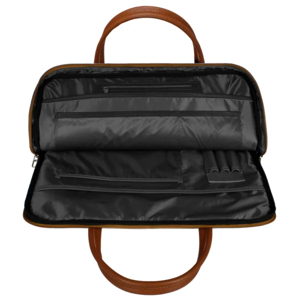 Maletin Porta Notebook 15.6 Organizador Impermeable Gris Exclusivo - Image 8