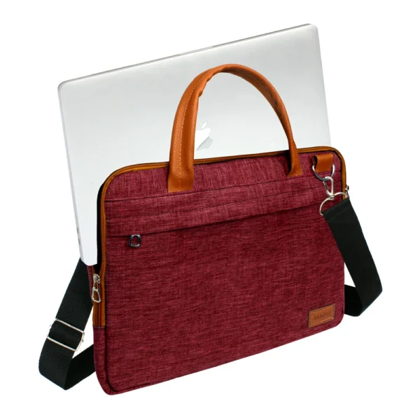 Maletin Porta Notebook 15.6 Organizador Impermeable Rojo Exclusivo - Image 2