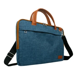 Maletin Porta Notebook 15.6 Organizador Impermeable Azul