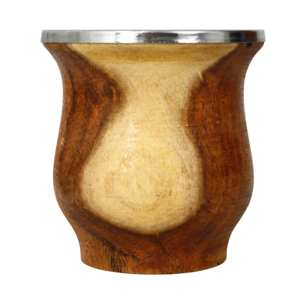 Mate De Madera Algarrobo Artesanal Virola Acero Madu - Image 4