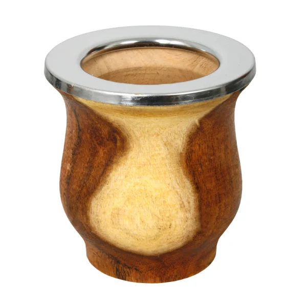 Mate De Madera Algarrobo Artesanal Virola Acero Madu - Image 3