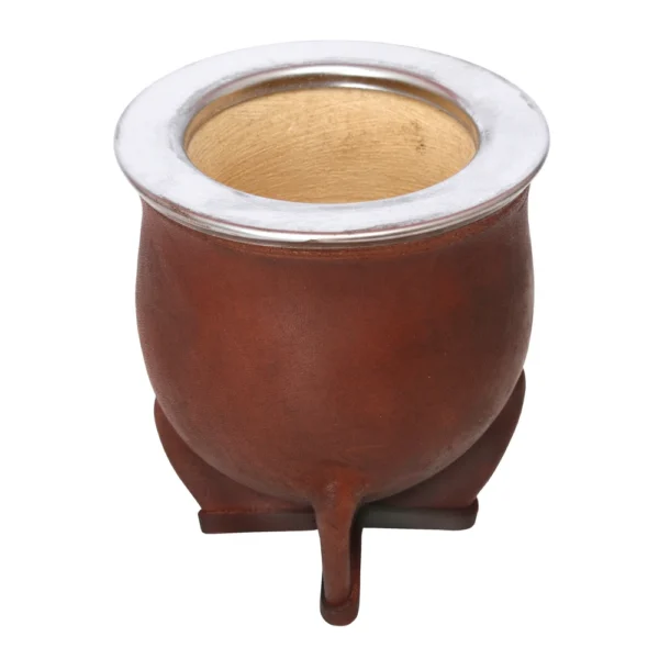 Mate Uruguayo Artesanal Camionero Cuero Premium - Image 5