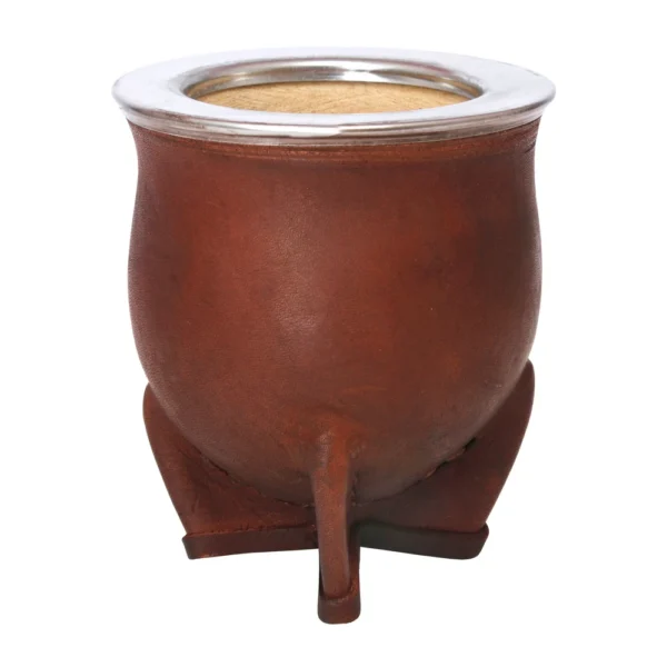 Mate Uruguayo Artesanal Camionero Cuero Premium - Image 3