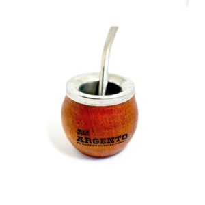 Mate Madera y Acero inox "Argento" Pack x 4