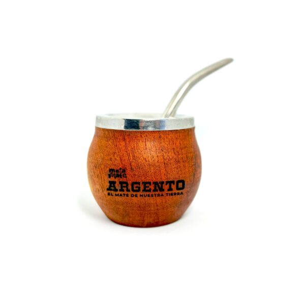Mate Madera y Acero inox "Argento" Pack x4 - Image 2