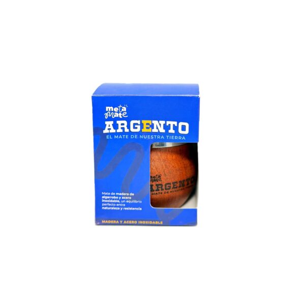 Mate Madera y Acero inox "Argento" Pack x4 - Image 4