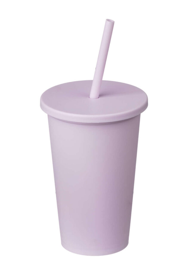 Vaso Con Sorbete Lila Pastel Pack de 10 Unid