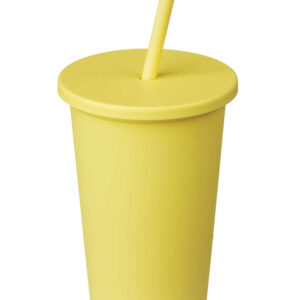 Vaso Con Sorbete Amarillo Pastel Pack de 10 Unid