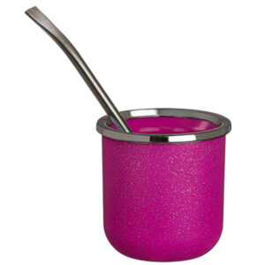 Mate Baires Glitter Fucsia Pack 10 Unid