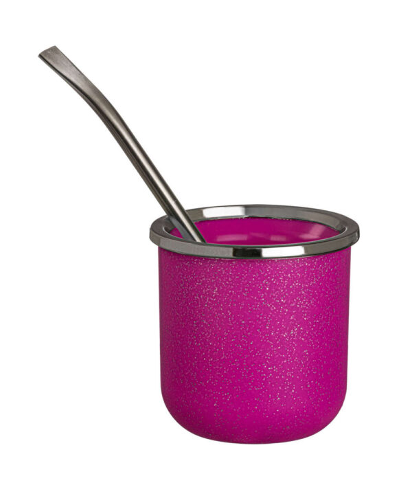 Mate Baires Glitter Fucsia Pack 10 Unid