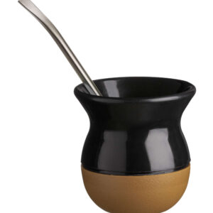 Mate Classic Negro Y Madera Pack de 10 Unid