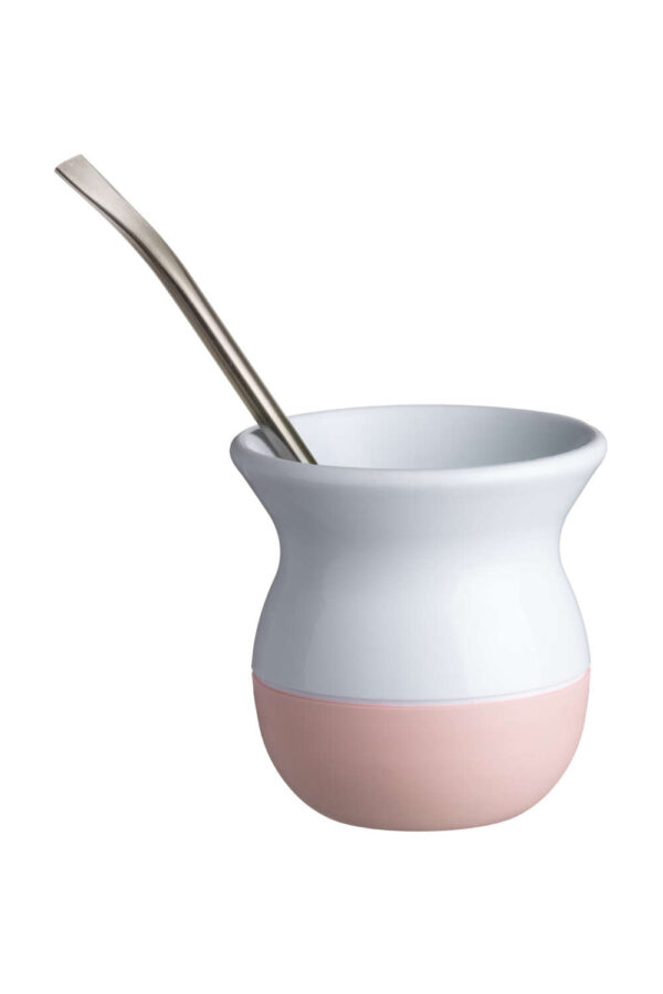 Mate Classic Blanco y Rosa Pack de 10 Unid