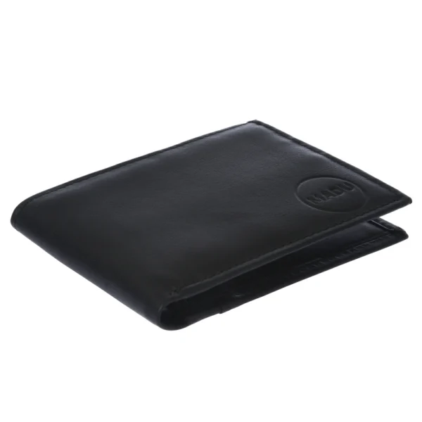 Billetera Cuero Legitimo Hombre Simple Sin Volante Madu Negro - Image 4