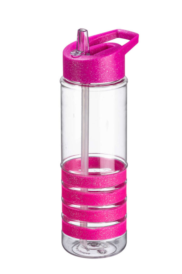 Botella Deportiva Fucsia Glitter Pack x 10 Unid