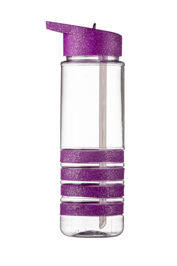 Botella Deportiva Violeta Glitter Pack x 10 Unid