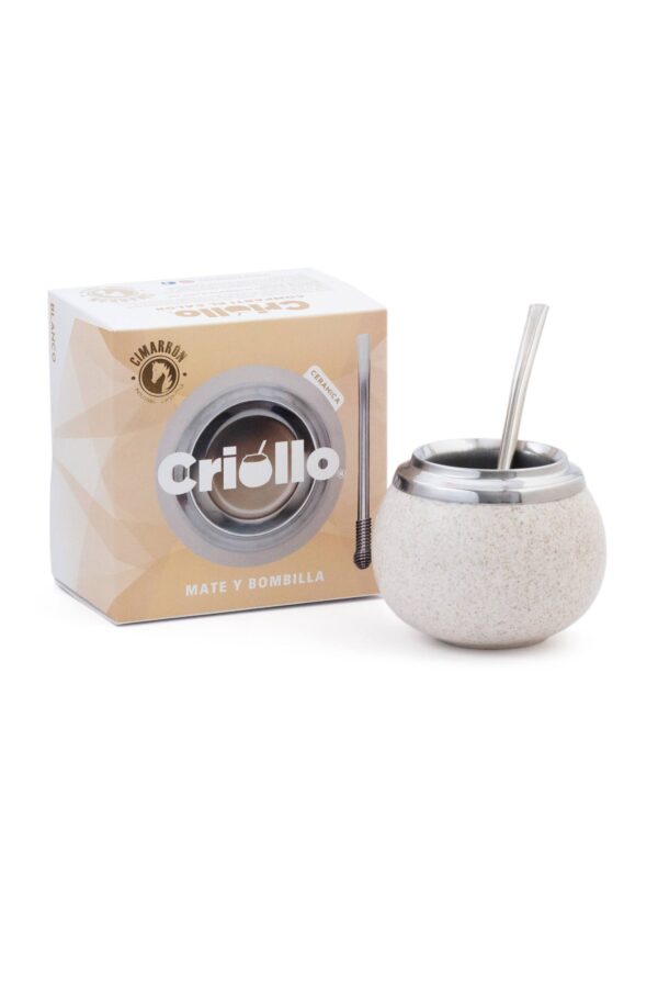 Mate Criollo Blanco Pack x4 - Image 3