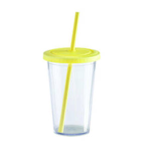 Vaso Cristal Amarillo Pack de 10 Unid