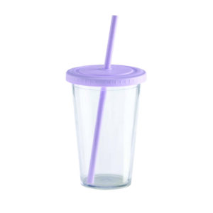 Vaso Cristal Lila Pack de 10 Unid