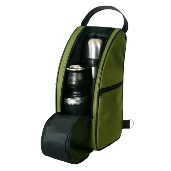 Bolso Matero Impermeable Ombú Morral Porta Termo Mate Madu Verde 1 Exclusivo - Image 3