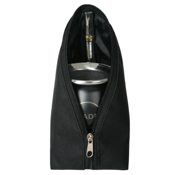 Estuche Porta Mate Tela Impermeable Con Cierre Madu Negro